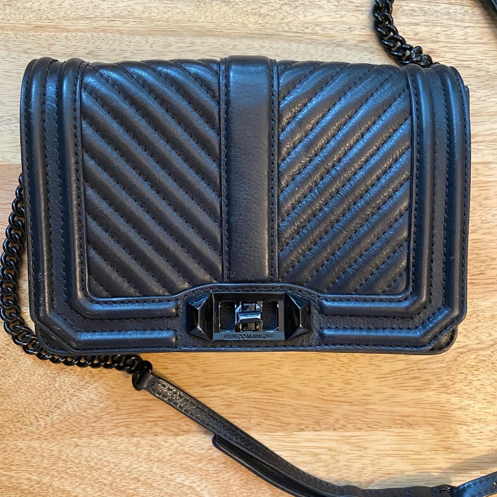 Black Leather Rebecca Minkoff Crossbody